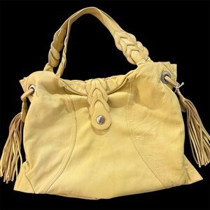 Junior Drake Braided Handle Leather Women's Bag